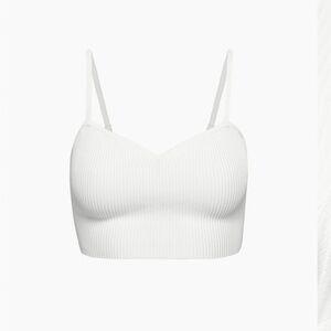 Ribbed white crop top from aritzia babaton line